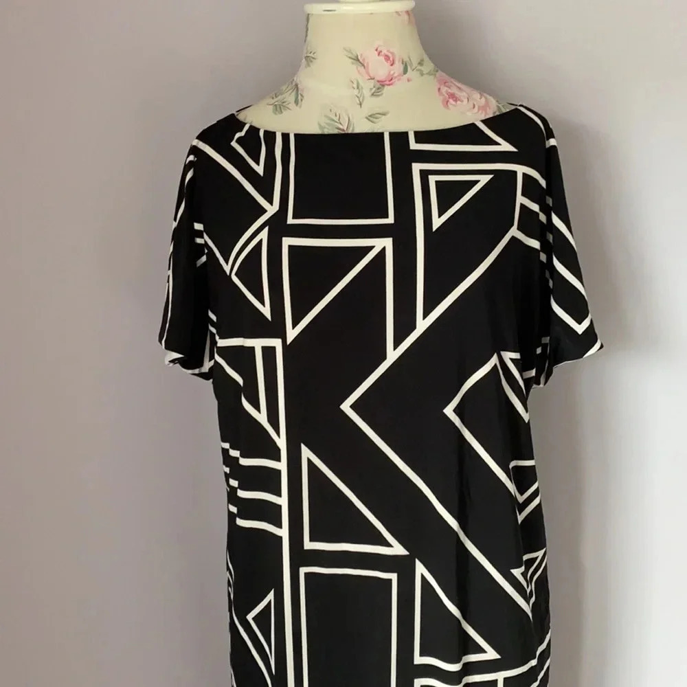 Lauren Ralph Lauren printed lined dress size Small - Picture 2 of 8